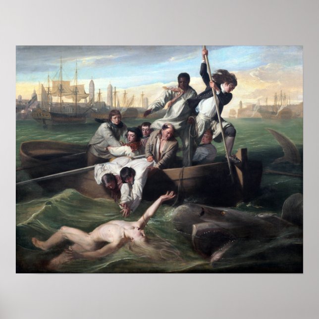 John Singleton Copley Watson och Shark Poster (Framsidan)