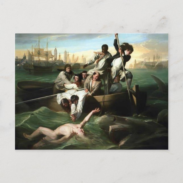 John Singleton Copley- Watson och Shark Vykort (Framsida)