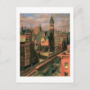 John Sloan, Jefferson Market, Sjätte Avenue Vykort