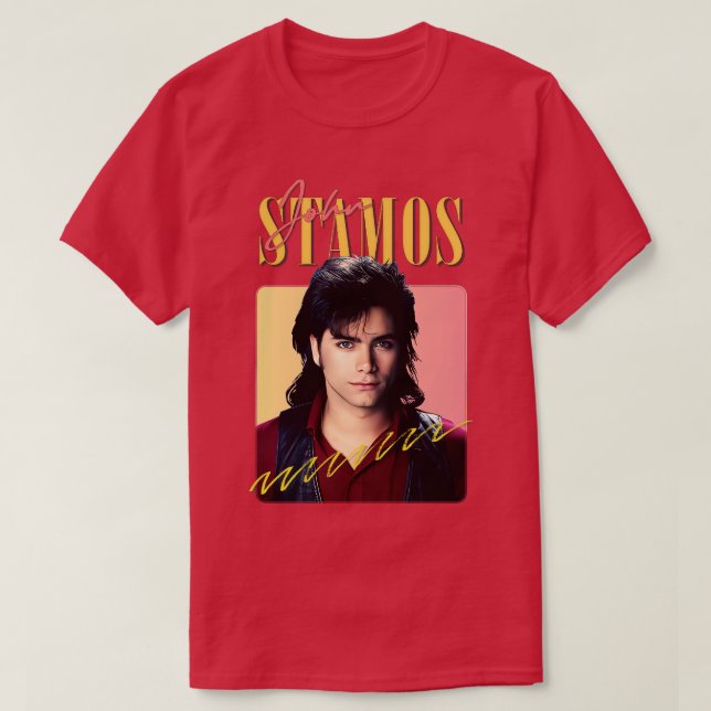 John Stamos 80s Aesthetic Design T Shirt (Design framsida)