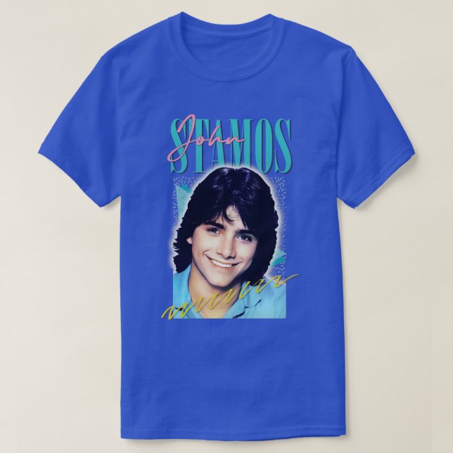John Stamos Aesthetic Retro Fläkt Art T Shirt (Design framsida)