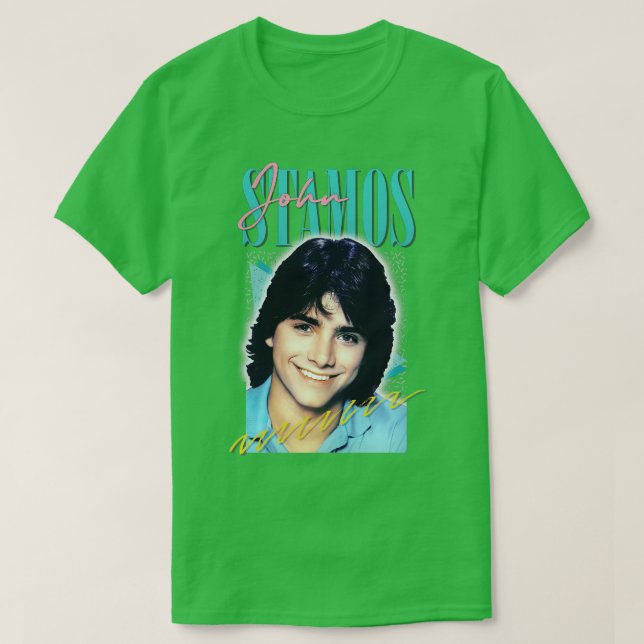 John Stamos Aesthetic Retro Fläkt Art T Shirt (Design framsida)