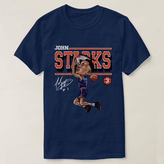 John Starks Tecknad T Shirt (Design framsida)