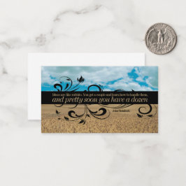 John Steinbeck inspirationcitat "Ideas" Anteckningskort