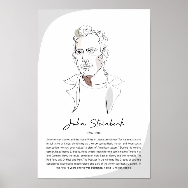 John Steinbeck Poster (Framsidan)
