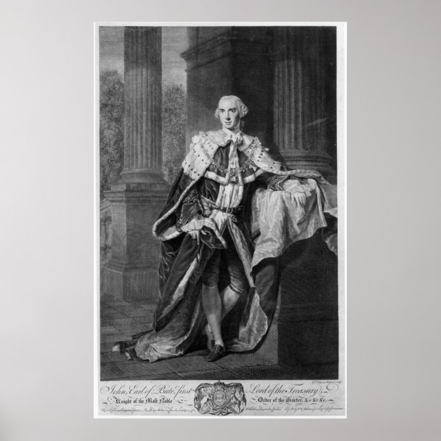 John Stuart, 3:e Earl of Bute, 1763 Poster (Framsidan)
