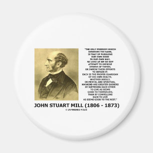 John Stuart mal frihet som långt förföljer den Magnet