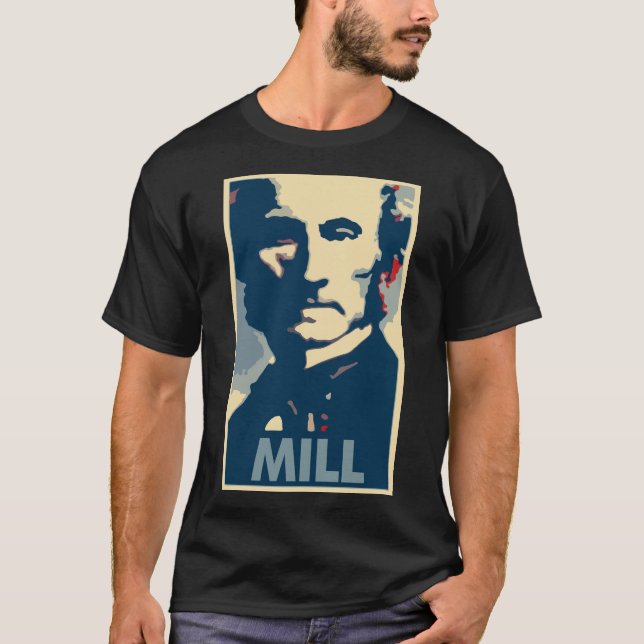 John Stuart mal politisk parodi för affischen T Shirt (Framsida)