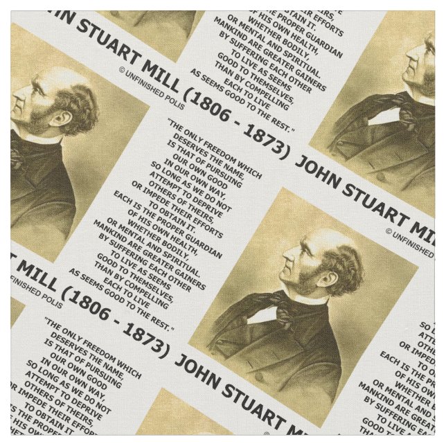John Stuart Mill Freedom eftersträvar egen Bra Tyg (Närbild)