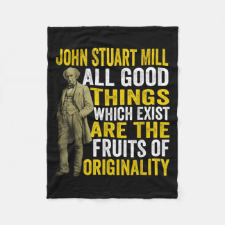 John Stuart Mill Philosopher Citote Philosophy Tea Fleecefilt