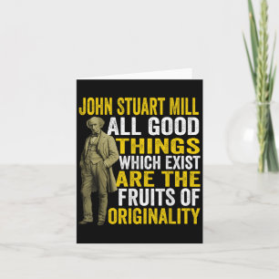 John Stuart Mill Philosopher Citote Philosophy Tea Kort