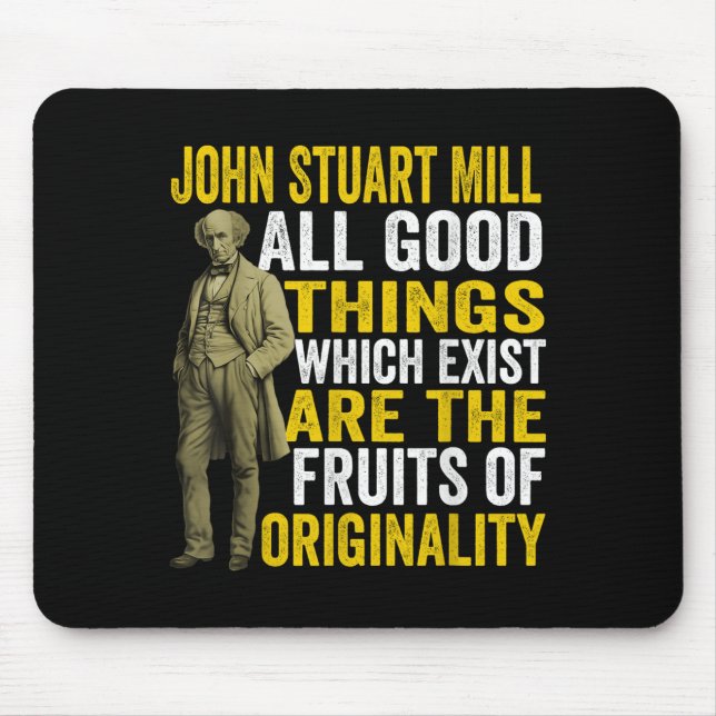 John Stuart Mill Philosopher Citote Philosophy Tea Musmatta (Framsidan)