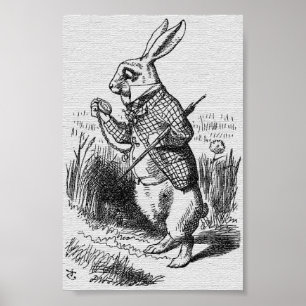 John Tenniel Illustration Alice i Wonderland Poster