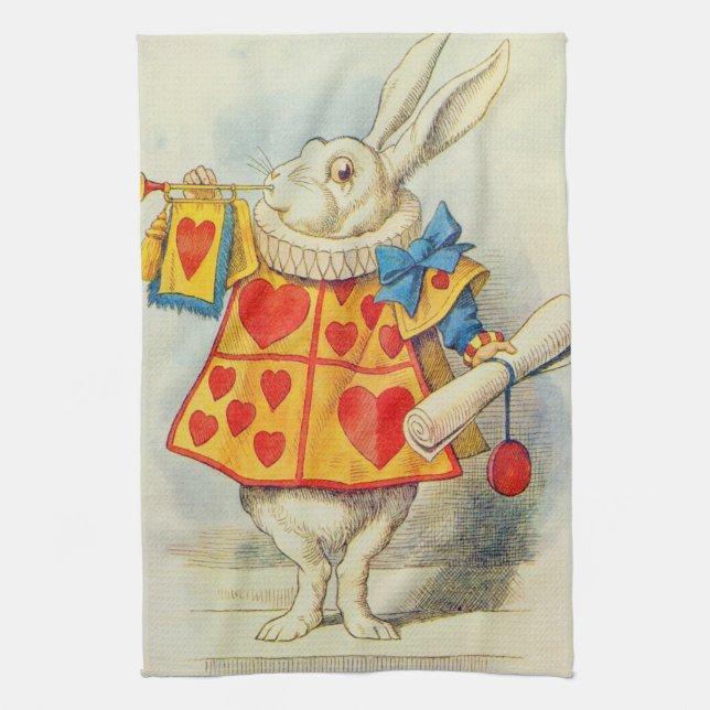 John Tenniel | Vitkanin Kökshandduk (Vertikal)