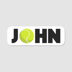John Tennis Namn bricka Namnbricka