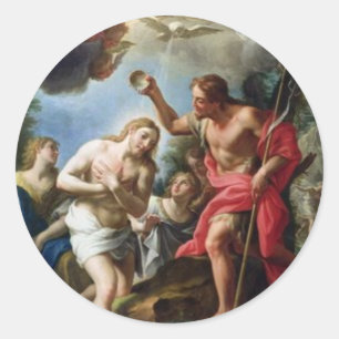 John-the-Baptist-baptizing-Jesus-by-Trevisani Runt Klistermärke