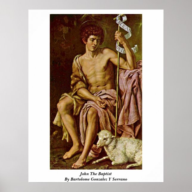 John The Baptist by Bartolome Gonzalez Y Serrano Poster (Framsidan)