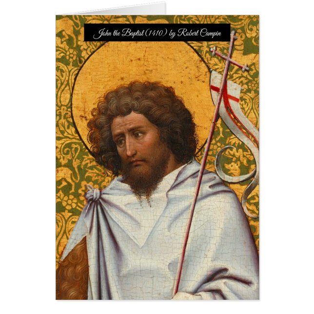 John the Baptist Hälsningskort (Framsidan)