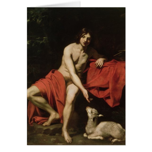 John The Baptist Hälsningskort (Framsidan)
