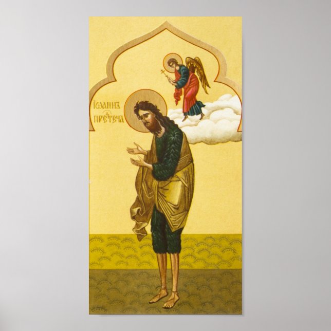 John the Baptist Russian icon Poster (Framsidan)