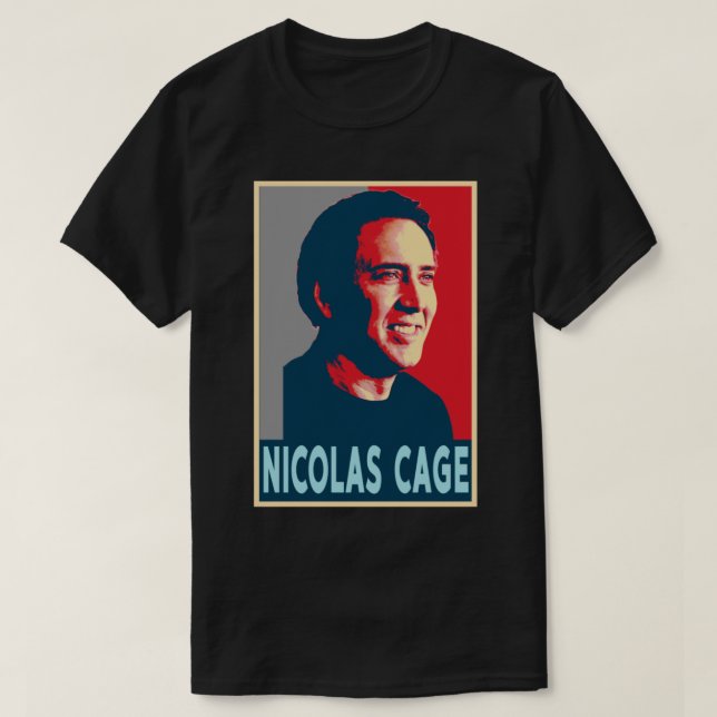 John Travolta Nicolas Cage Retro T Shirt (Design framsida)