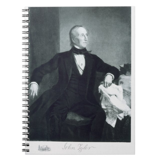 John Tyler 10th president av Förenta staterna av Anteckningsbok (Framsidan)