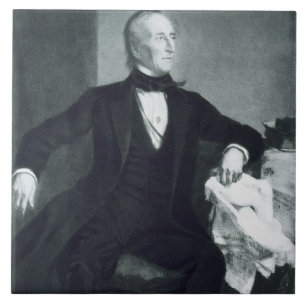 John Tyler 10th president av Förenta staterna av Kakelplatta