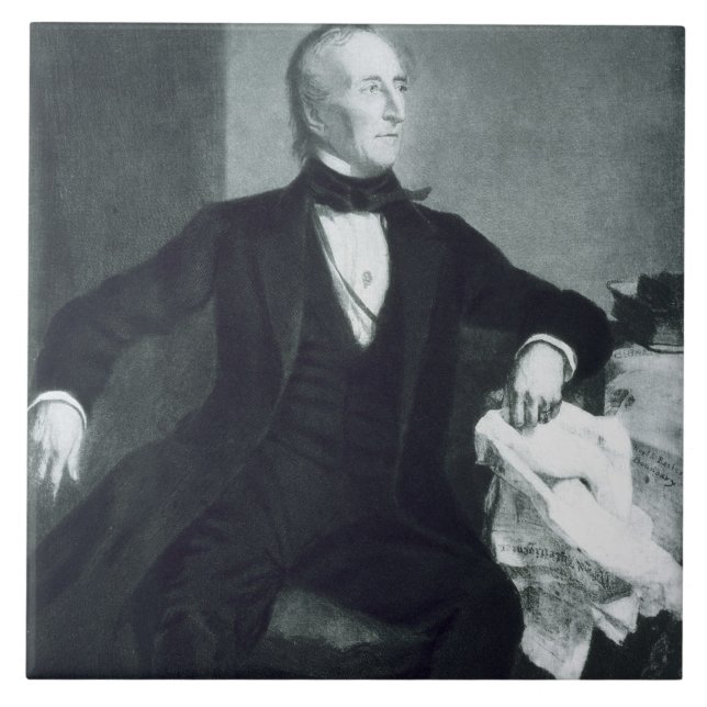 John Tyler 10th president av Förenta staterna av Kakelplatta (Framsidan)