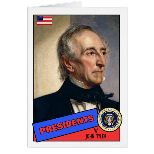 John Tyler Basebollkort Hälsningskort (Framsidan)