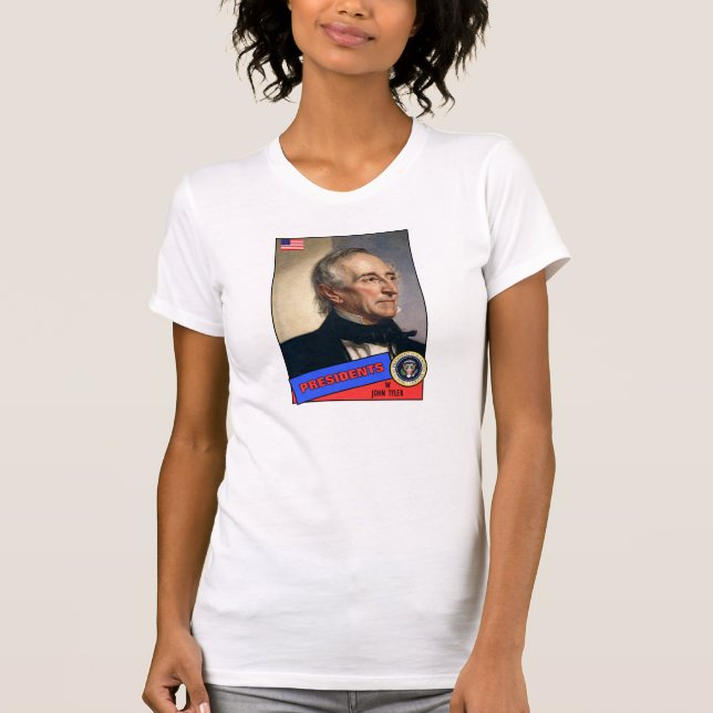 John Tyler Basebollkort T Shirt (Framsida)