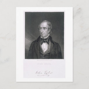 John Tyler, graverad av John B. Skogen (1814-70) Vykort