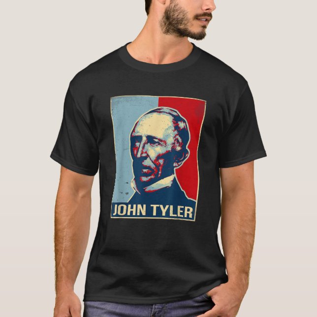 John Tyler President T Shirt (Framsida)