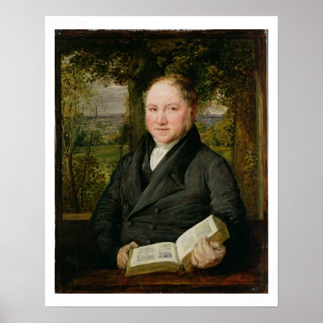 John Varley (1778-1842) 1820 (olja på panelen) Poster (Framsidan)