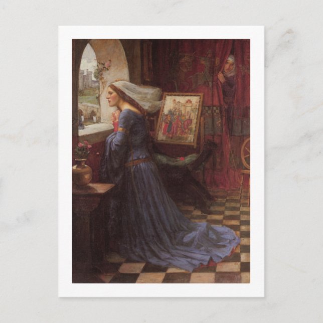 John W Waterhouse - Fair Rosamund (1917) Vykort (Framsida)