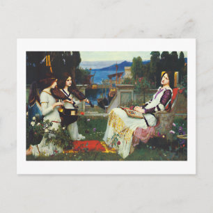 John W Waterhouse - Saint Cecilia (1895) Vykort