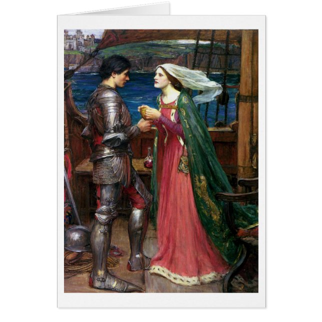 John W Waterhouse - Tristan och Isolde (1916) OBS Kort (Framsidan)