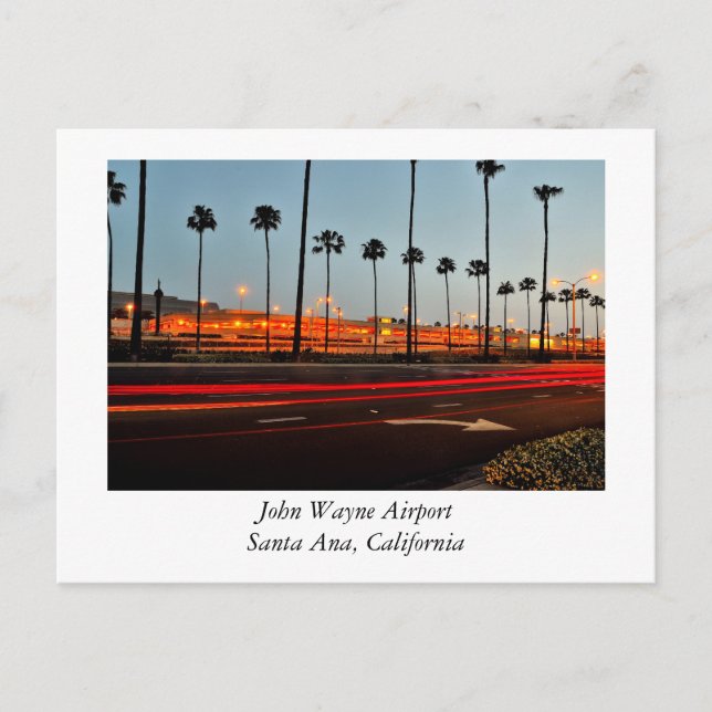 John Wayne Airport Santa Ana California Vykort (Framsida)