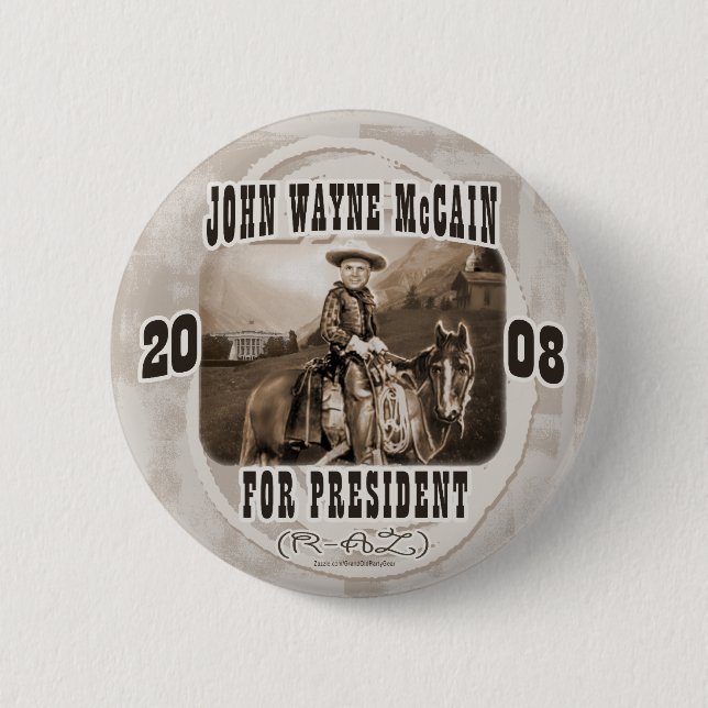 John Wayne McCain '08 Knapp (Framsida)