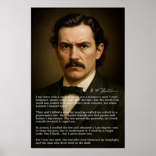 John Wesley Hardin Förbud mot en Scholars tänkes Poster