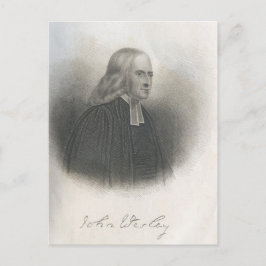 John Wesley Methodist grundare Vykort
