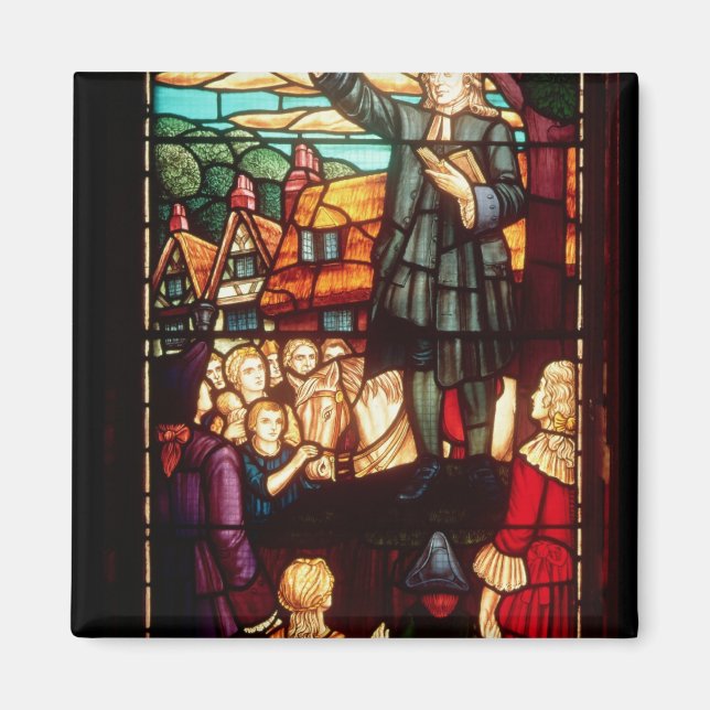 John Wesley Preaching Gospels in England Magnet (Framsidan)