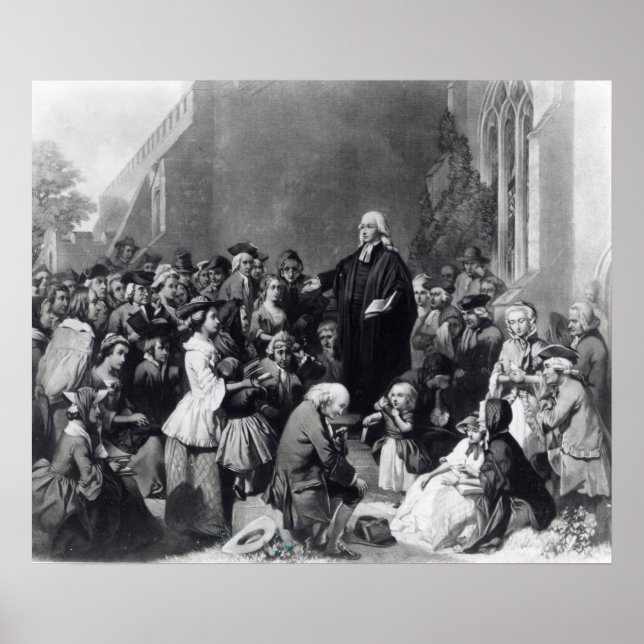 John Wesley preaching Poster (Framsidan)