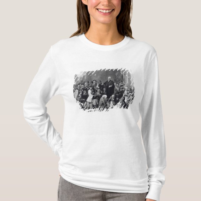John Wesley predika Tee Shirt (Framsida)