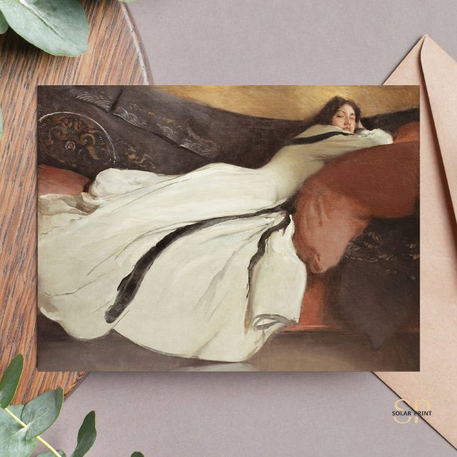 John White Alexander Repose Painting Art Print Vykort (Skapare uppladdad)