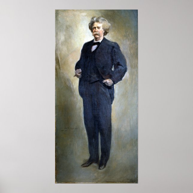 John White Alexander Samuel L. Clemens Mark Twain Poster (Framsidan)