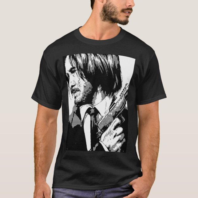 John Wick Keanu Reeves    T Shirt (Framsida)