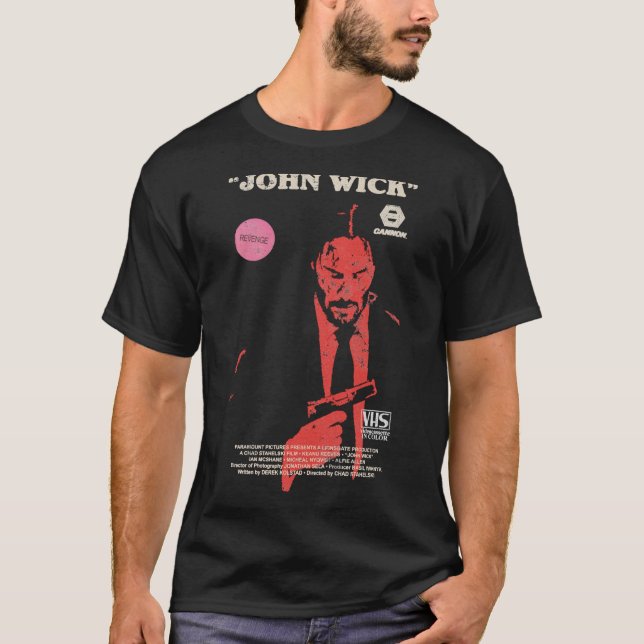 John Wick VHS Essential T-Shirt (Framsida)