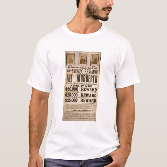 John Wilkes bås önskad affisch T-shirt (Framsida)
