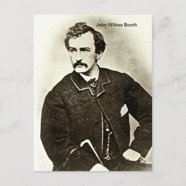 John Wilkes Booth Vykort (Framsida)