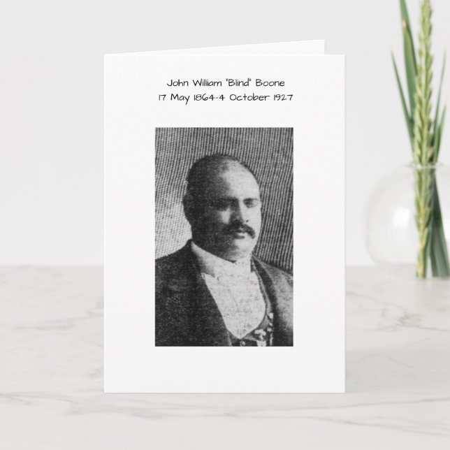 John William "Blind" Boone Kort (Framsida)